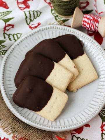 gluten free chocolate covered shortbread