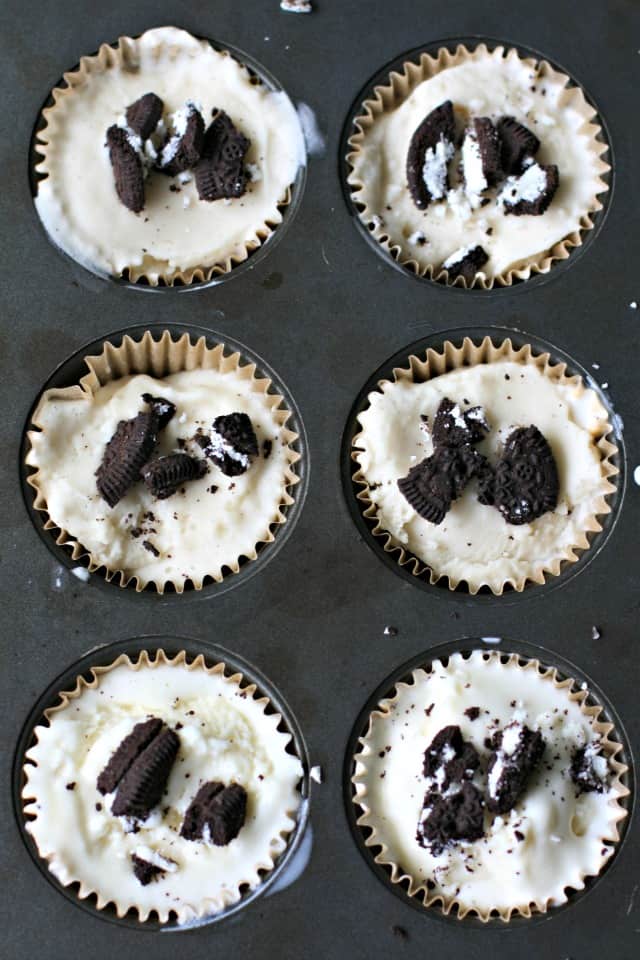 ice cream pies in muffin pan