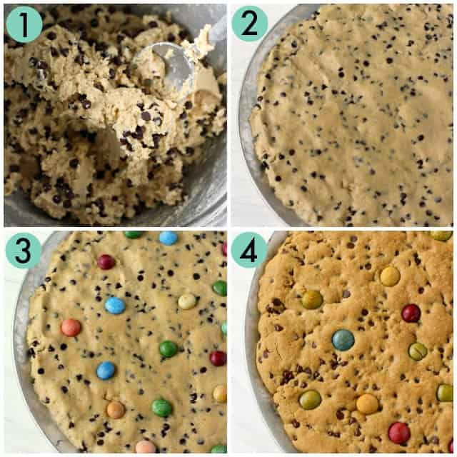 how to make a giant chocolate chip cookie