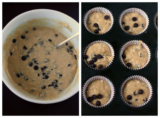 how to make vegan chocolate chip muffins