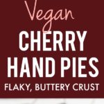 cherry handpies on baking sheet