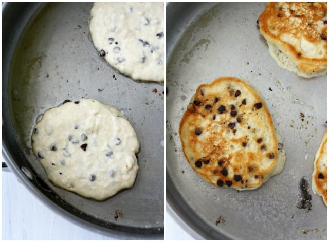 how to make vegan chocolate chip pancakes