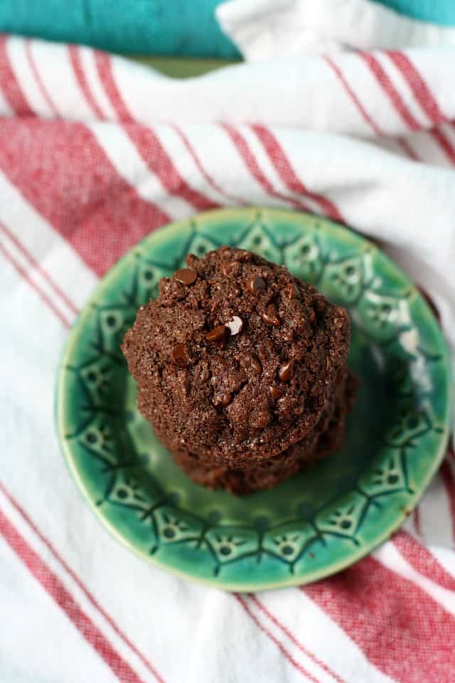 double chocolate cookies made with coconut oil
