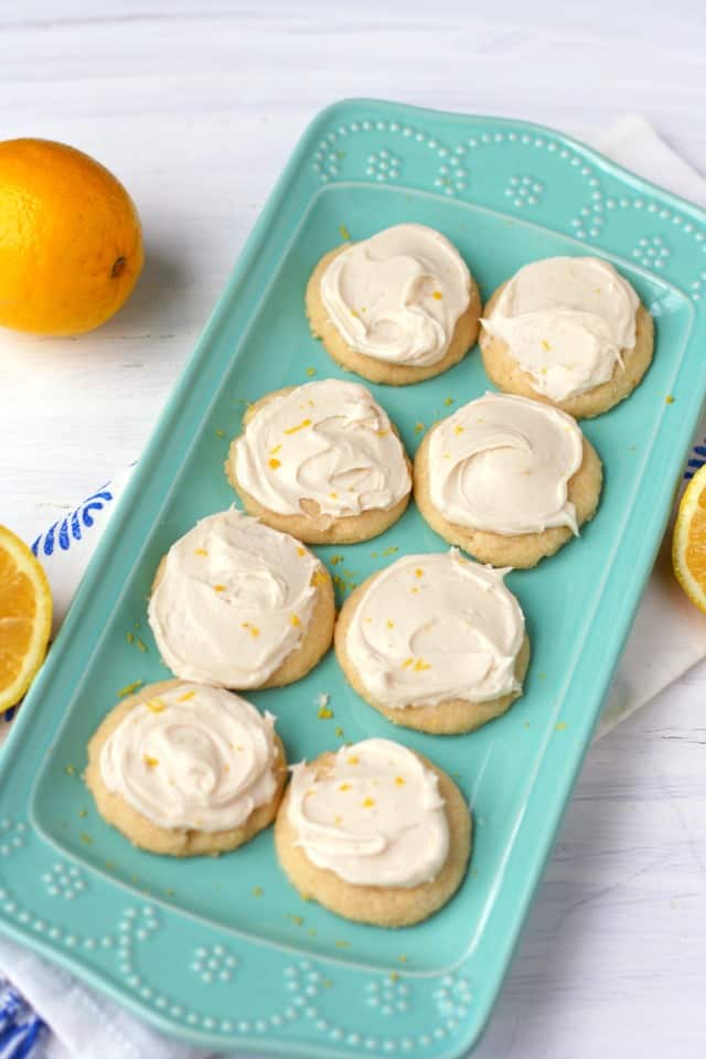 frosted lemon cookies