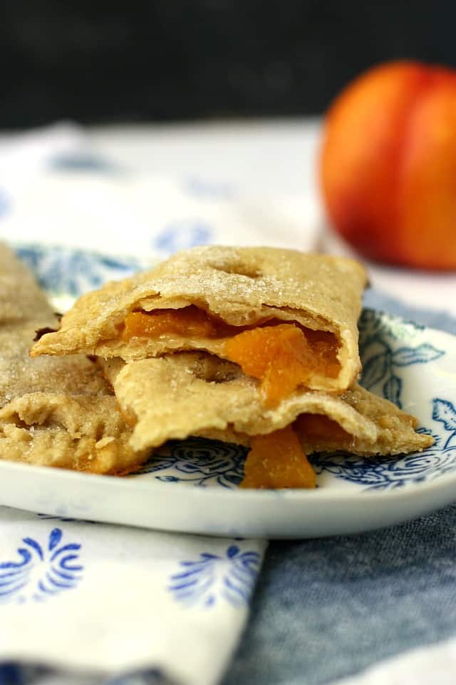 peach pies with filling