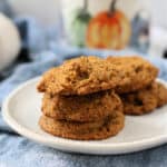 pumpkin spice oat flour cookies