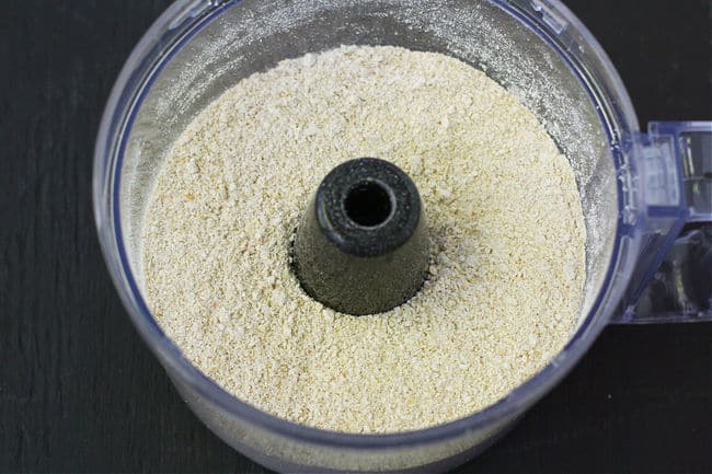 oat flour in the food processor
