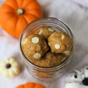 gluten free pumpkin cookie dough bites