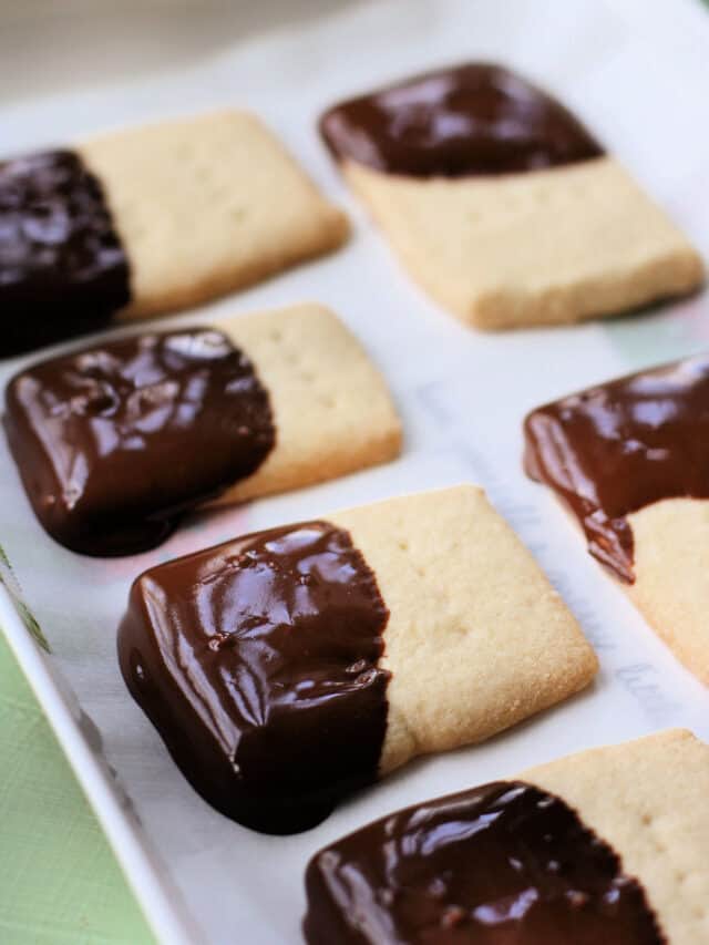 How to Make Gluten Free Chocolate Dipped Shortbread