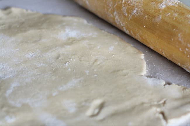 rolling out gluten free dough