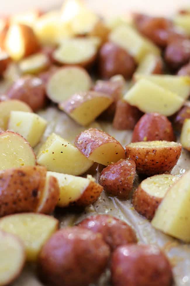 red skin potatoes before roasting