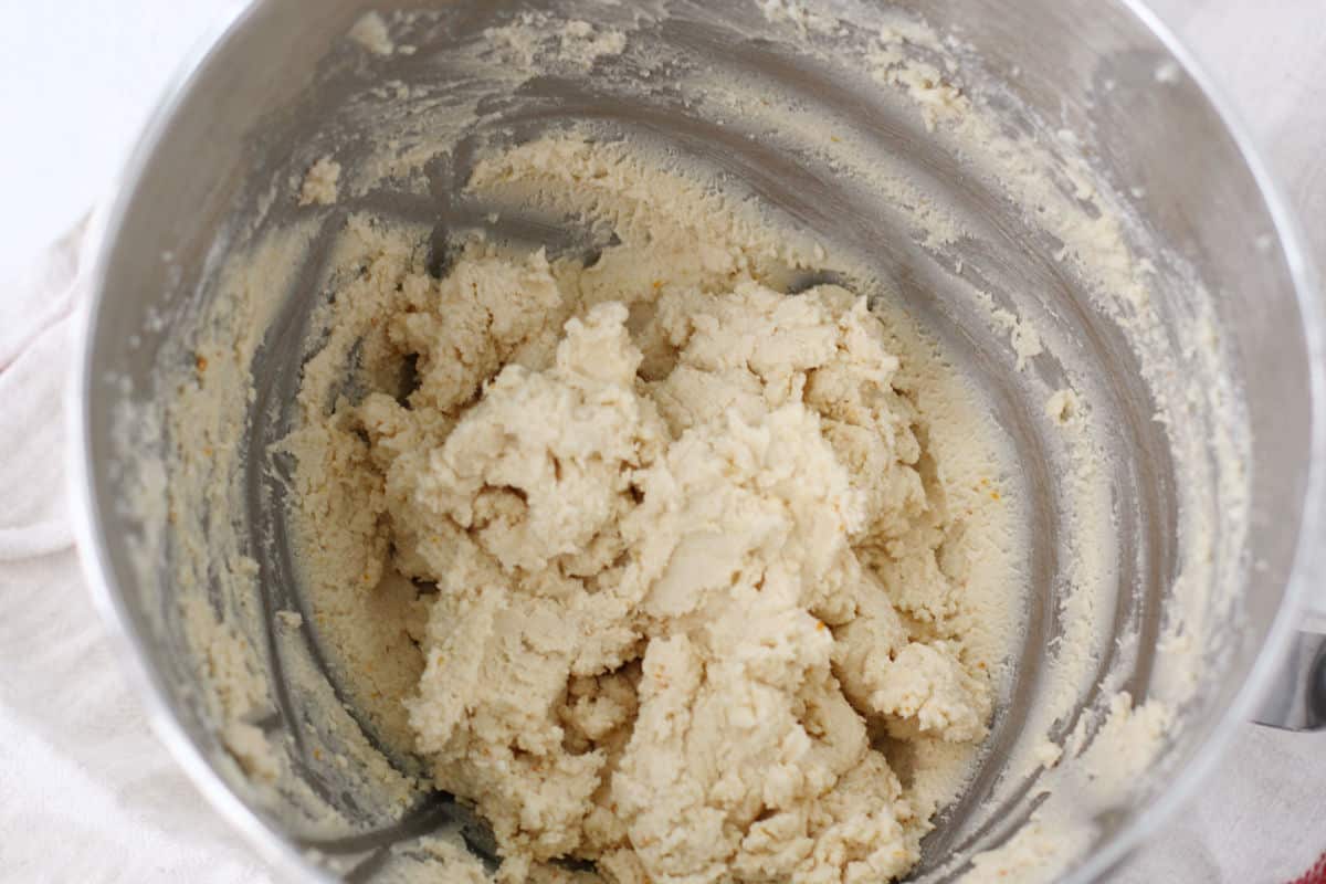 gluten free shortbread cookie dough batter