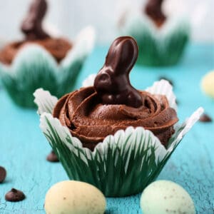 dairy free chocolate cupcakes with frosting