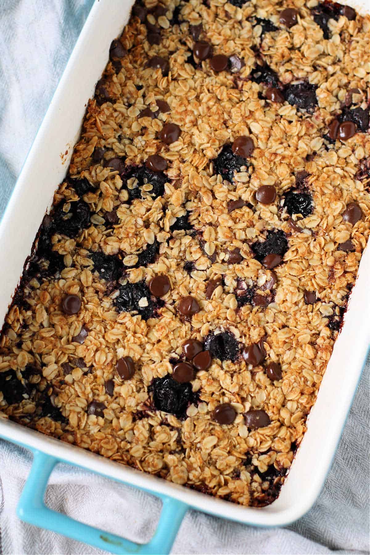 vegan baked oatmeal with cherries