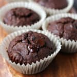 muffins de chocolate refinado sin azúcar