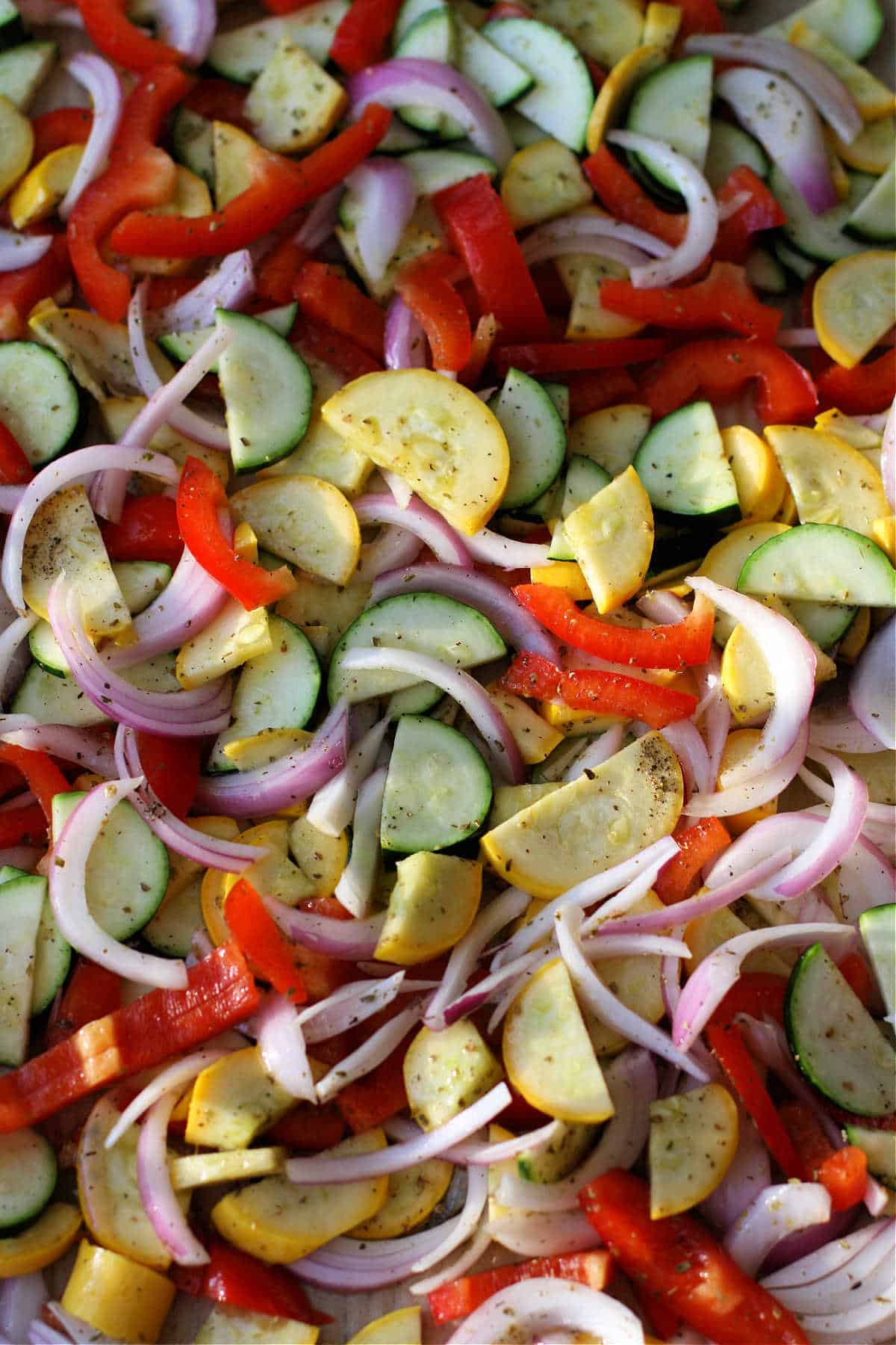 vegetables before roasting