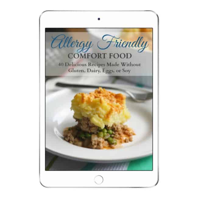 allergy friendly comfort food recipe book