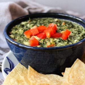 Quick and Easy Vegan Spinach Dip.