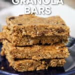 no bake granola with chocolate chips
