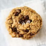 sunbutter oatmeal cookies with chocolate chips