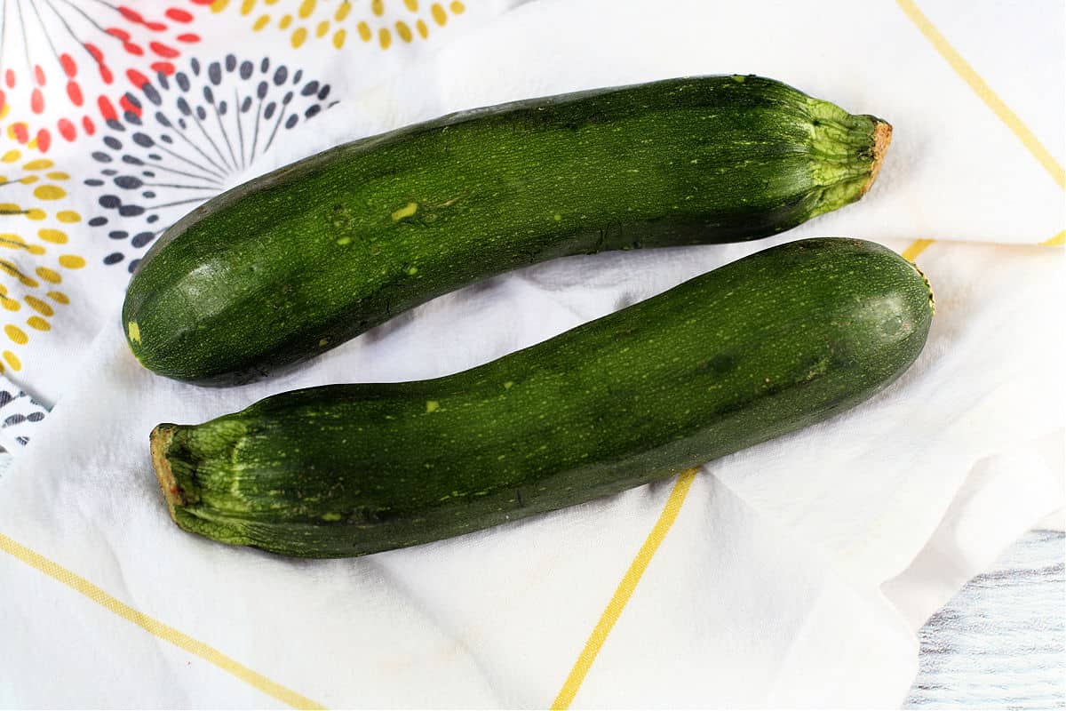 two zucchini squash