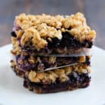 vegan blueberry crumble bars