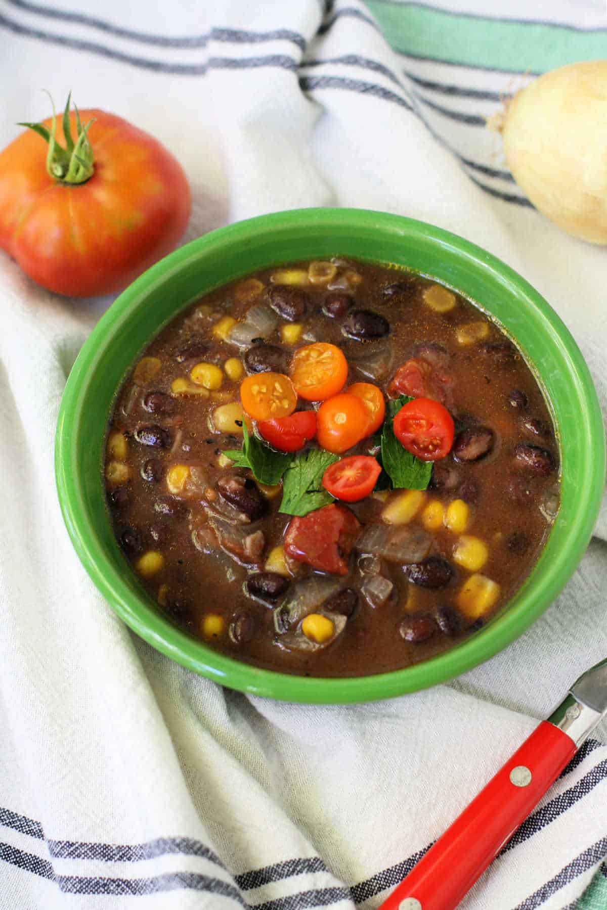 vegan black bean soup