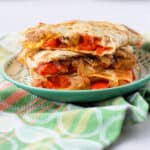 dairy free red pepper quesadilla