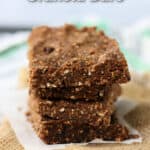easy hemp seed granola bars