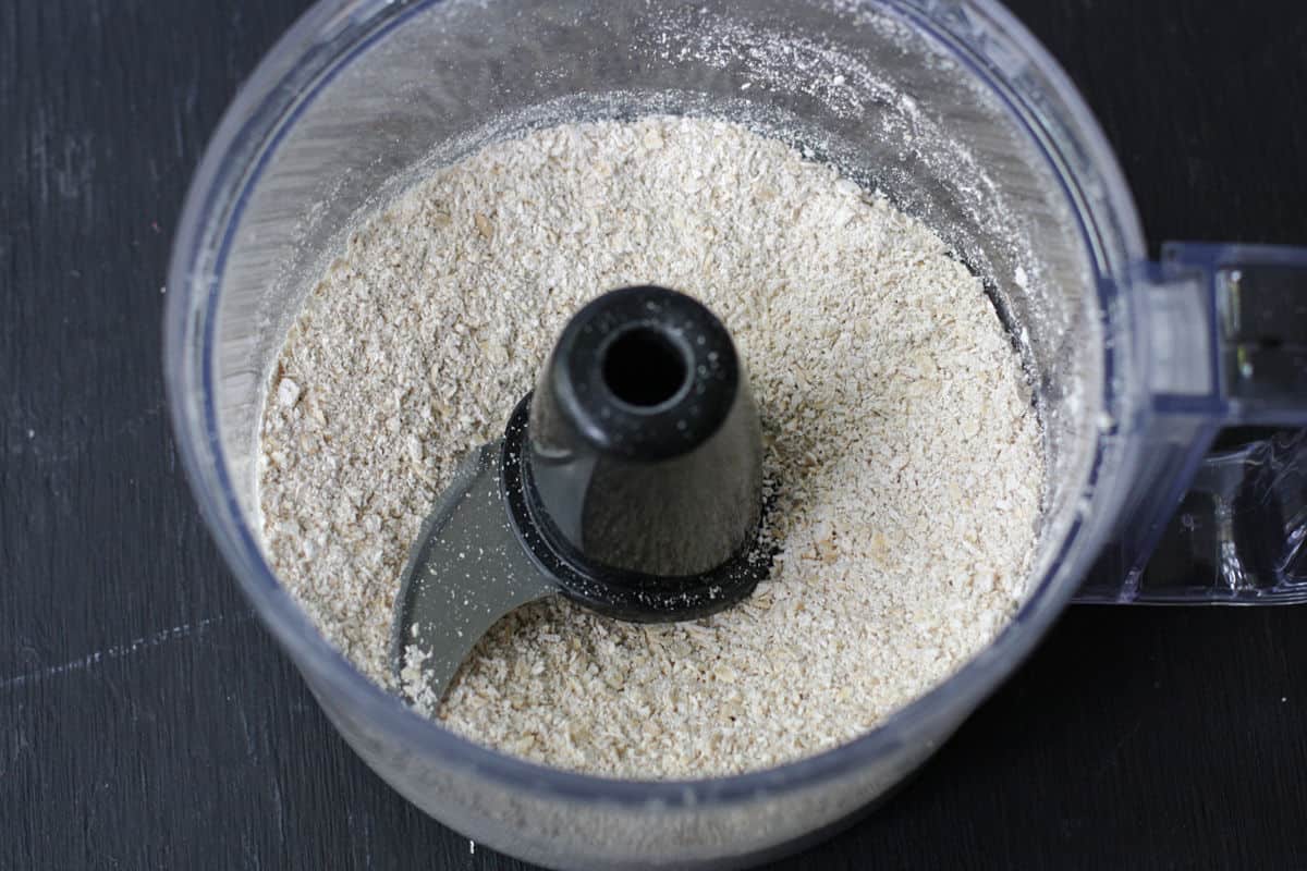gluten free oat flour in food processor