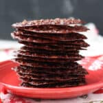 vegan gluten free chocolate lace cookies