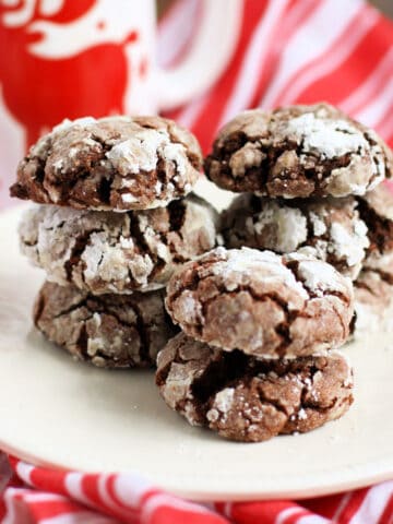 fudgy gluten free vegan chocolate crinkle cookies