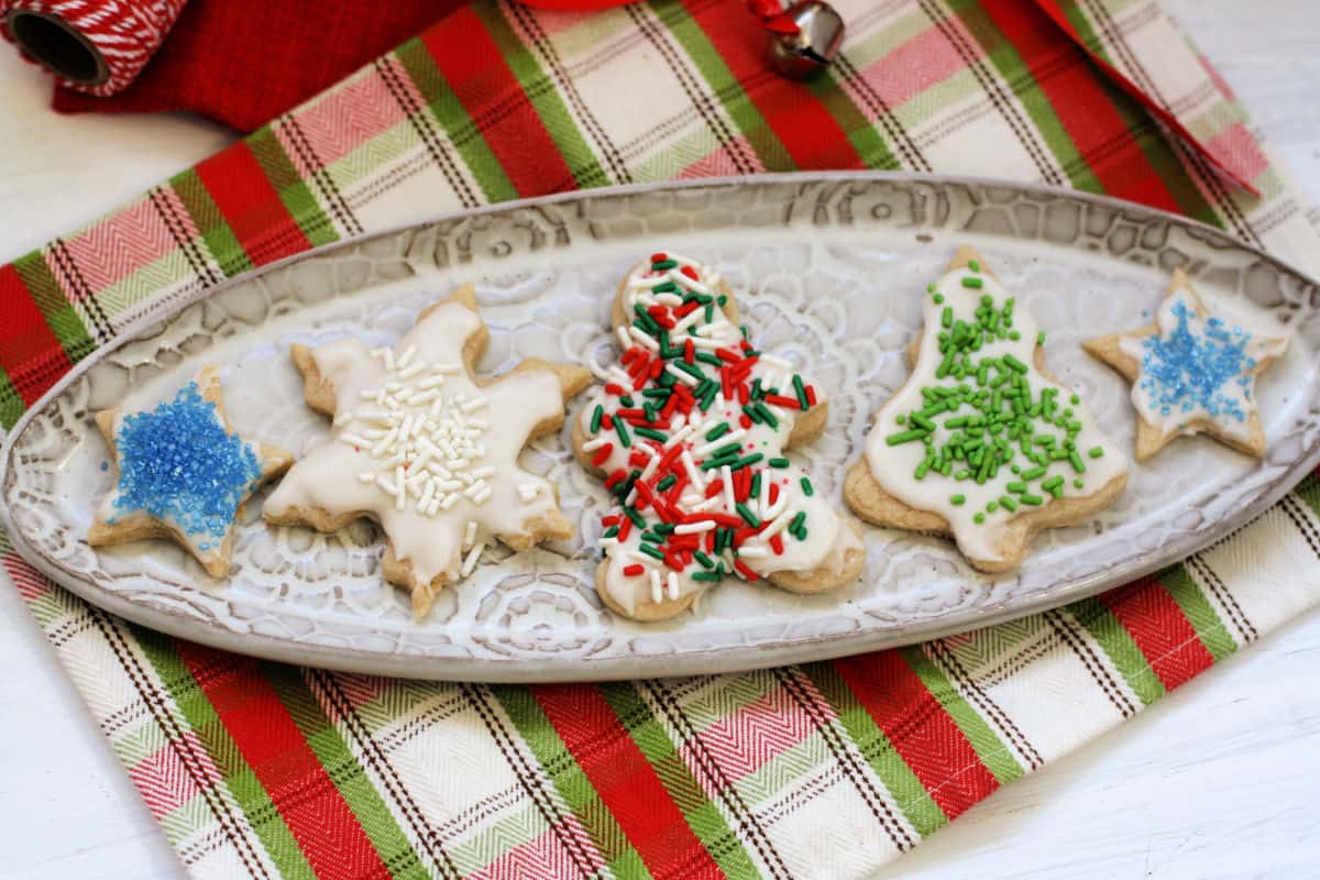 frosted gluten free dairy free sugar cookies