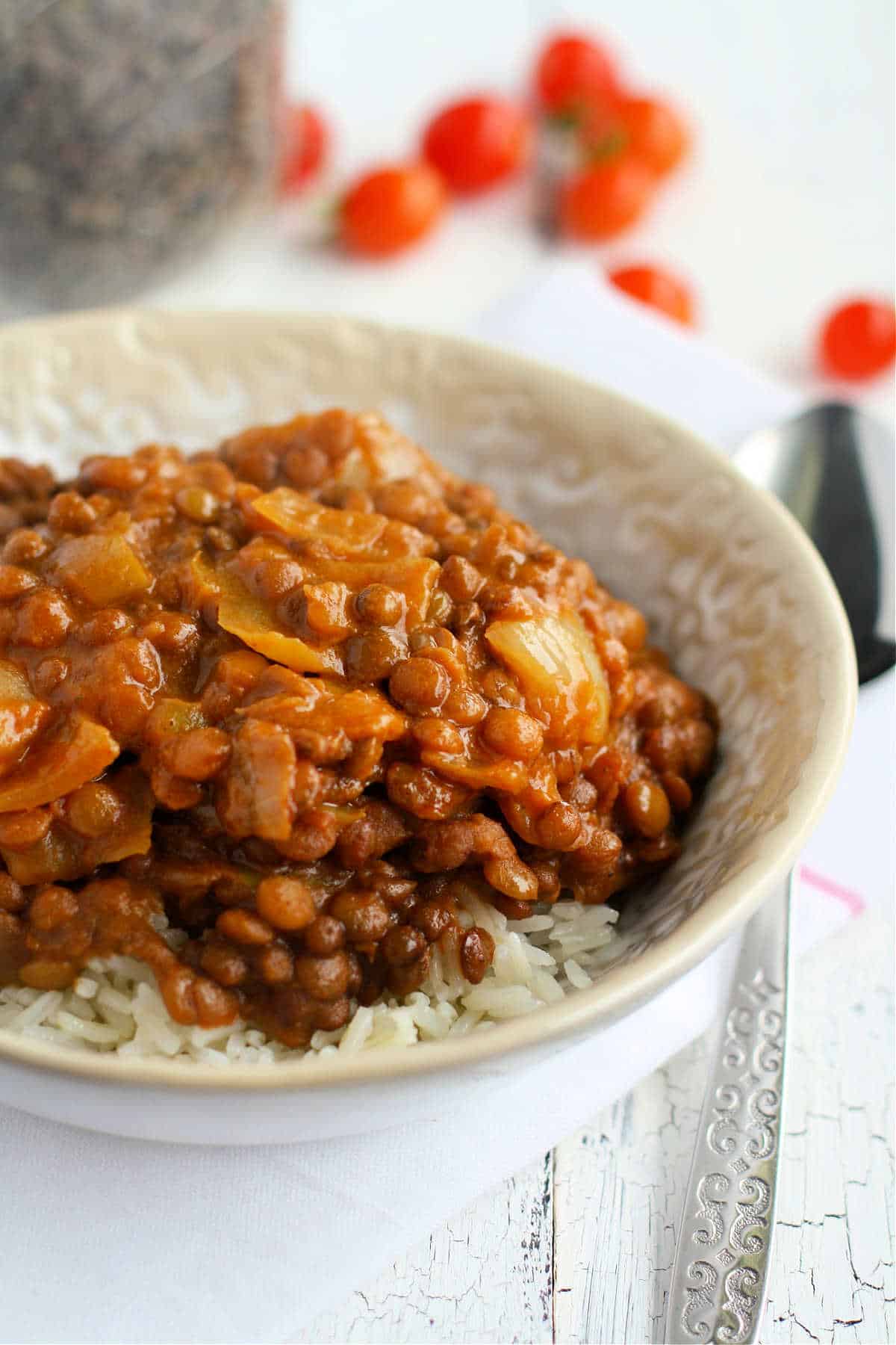 slow cooker lentil curry