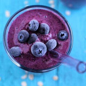blueberry oatmeal smoothie