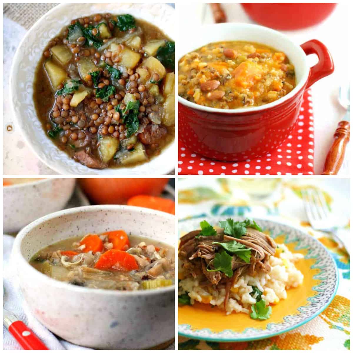 collection of healthy slow cooker recipes