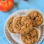 gluten free apple cinnamon muffins with oat flour