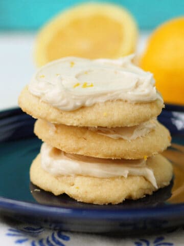 vegan gluten free lemon shortbread cookies