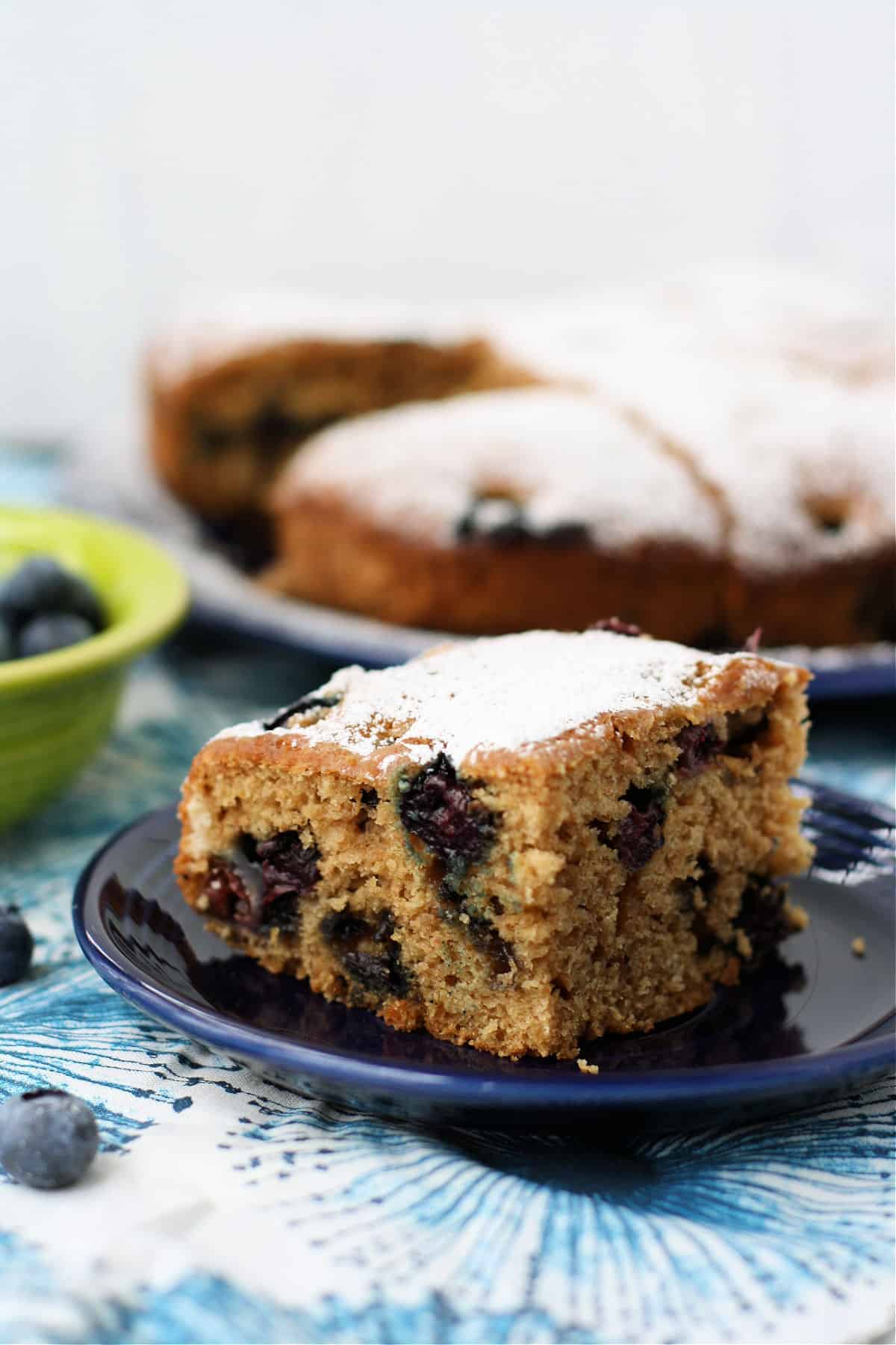 vegan blueberry breakfast cake
