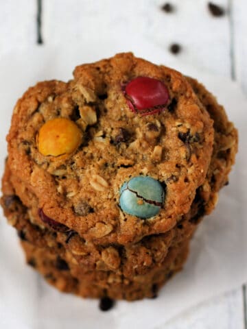 vegan gluten free monster cookies