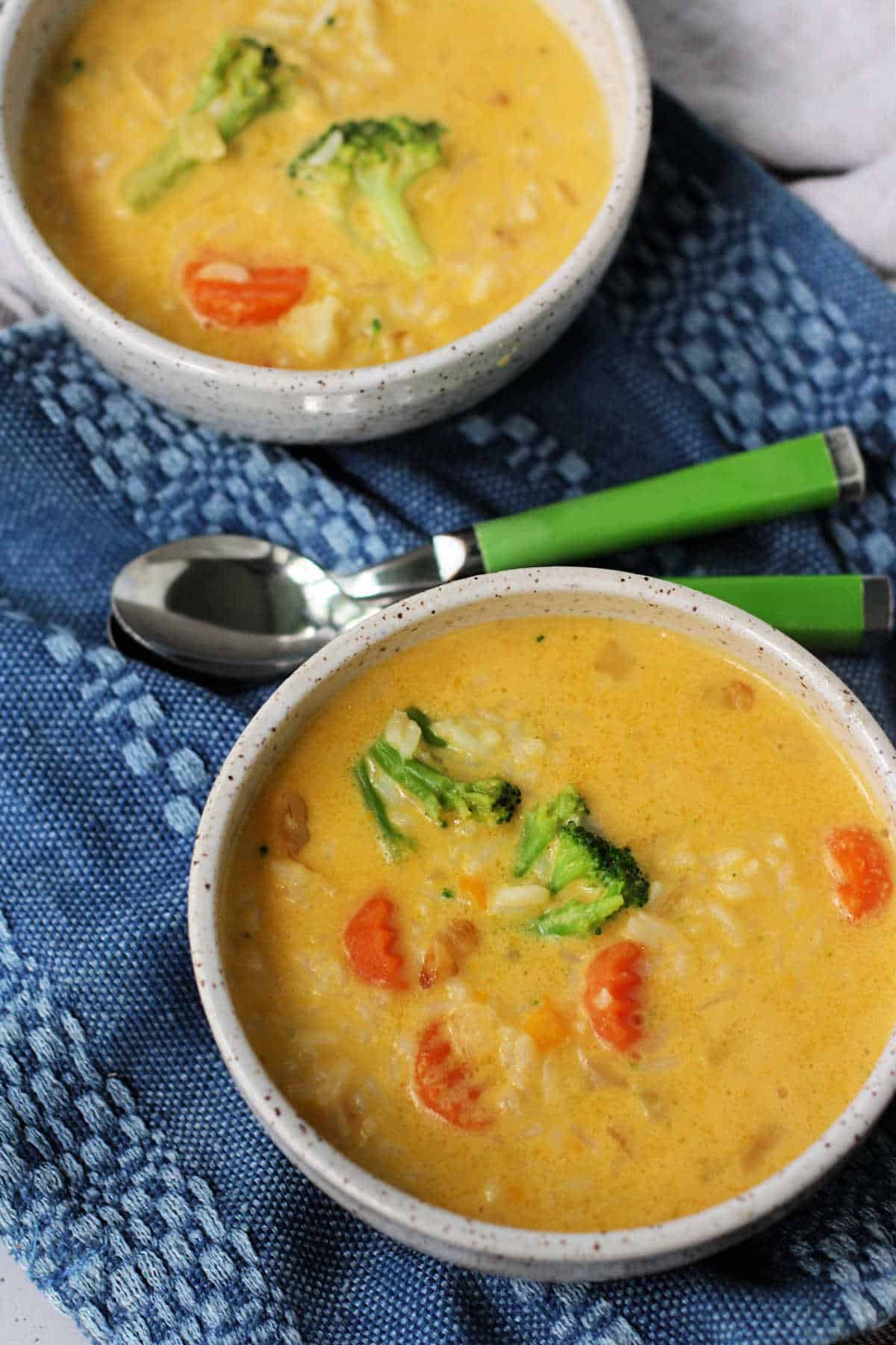 dairy free cheesy vegetable soup