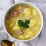 dairy free creamy potato soup with ham