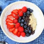 dairy free quinoa porridge with berries