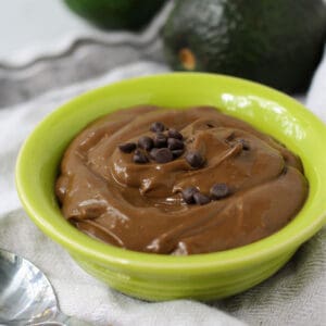 dairy free vegan chocolate avocado pudding