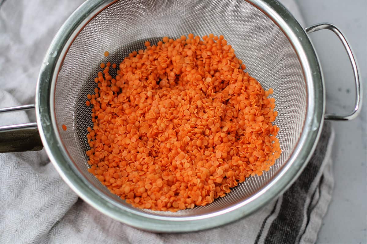 dried red lentils