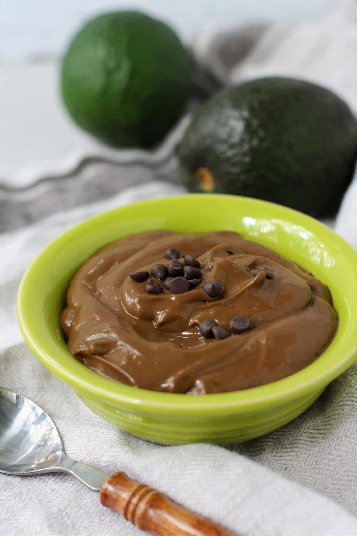 easy chocolate avocado pudding