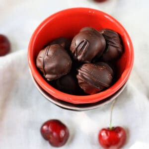 easy chocolate covered cherries