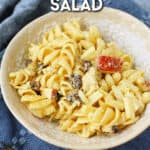gluten free curried pasta salad with chicken