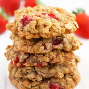 gluten free strawberry oatmeal cookies