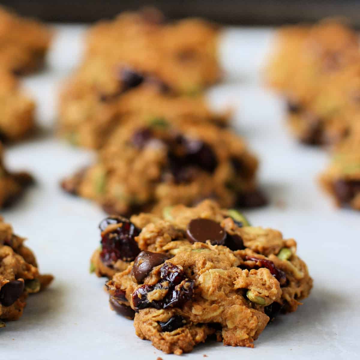 Pumpkin Oatmeal Breakfast Cookies